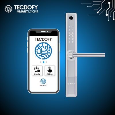 Cerradura digital inteligente S1 SILVER TECDOFY SMART LOCKS