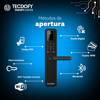 Cerradura digital inteligente H7 TECDOFY SMART LOCKS
