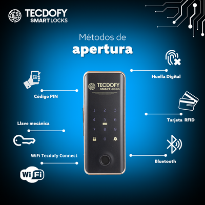 Cerradura Digital Inteligente X2 TECDOFY SMART LOCKS