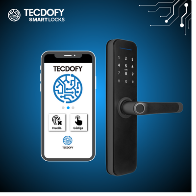 Cerradura digital inteligente H5 Black TECDOFY SMART LOCKS