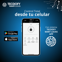 Cerradura electrónica inteligente S1 SILVER TECDOFY SMART LOCKS