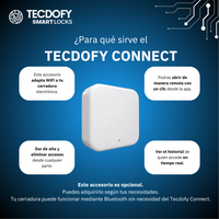 Cerradura electrónica inteligente H3 BLACK TECDOFY SMART LOCKS