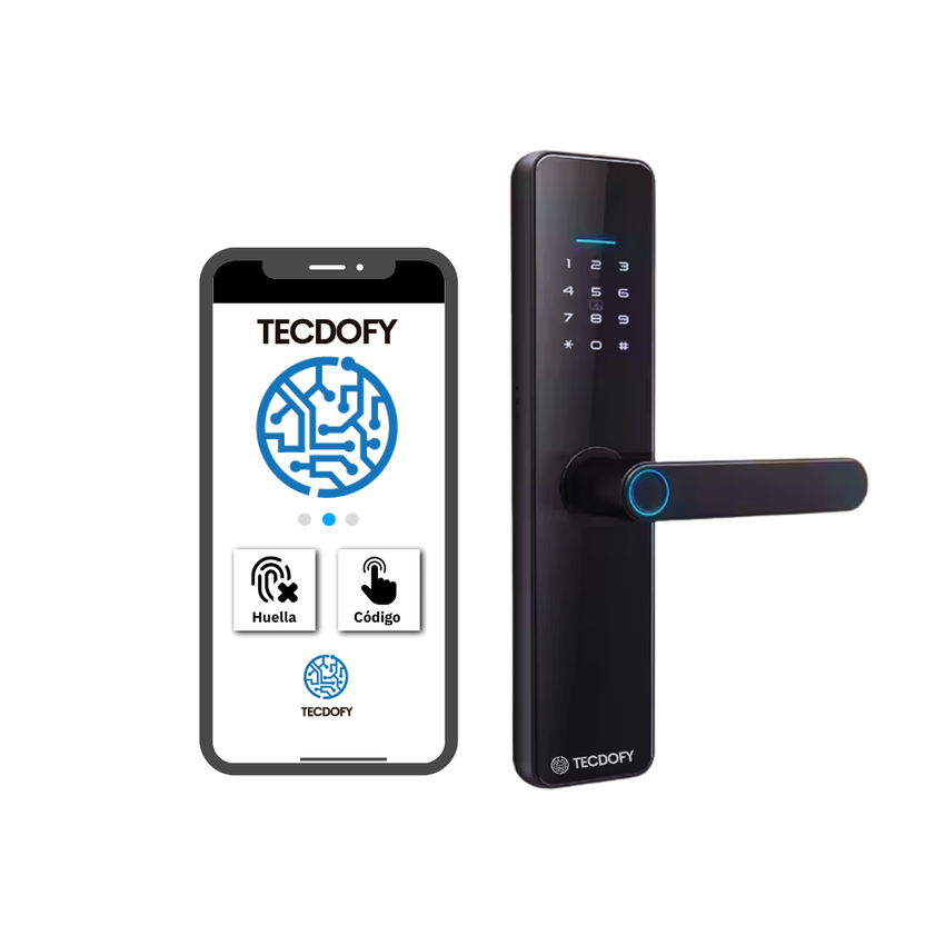 Cerradura electrónica inteligente H3 BLACK TECDOFY SMART LOCKS