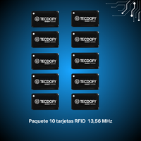 Tarjetas RFID Para Cerradura Digital Inteligente TECDOFY SMART LOCKS (Pack 10)