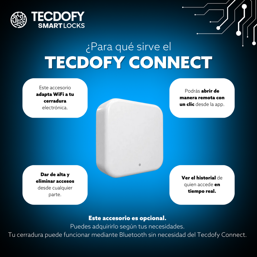 Cerradura electronica inteligente T7 Tecdofy Smart Locks