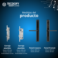 Cerradura digital inteligente S1 BLACK TECDOFY SMART LOCKS