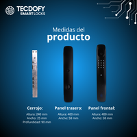 Cerradura electronica inteligente A06 TECDOFY SMART LOCKS